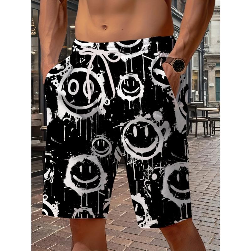 

Fashionable summer men s 3D personalized printed pattern casual, comfortable and cool beach shorts S
