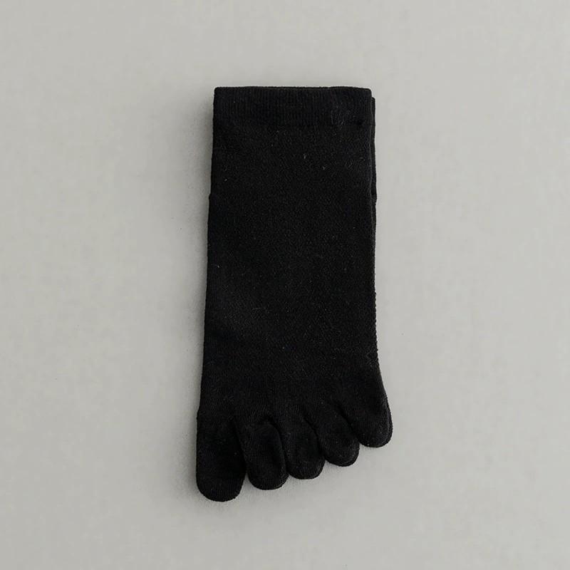 1/5 Pairs Men Five Finger Knitted Cotton Short Socks Summer Thin Mesh Fashionable Novel Suitable Casual Sports Boat Socks