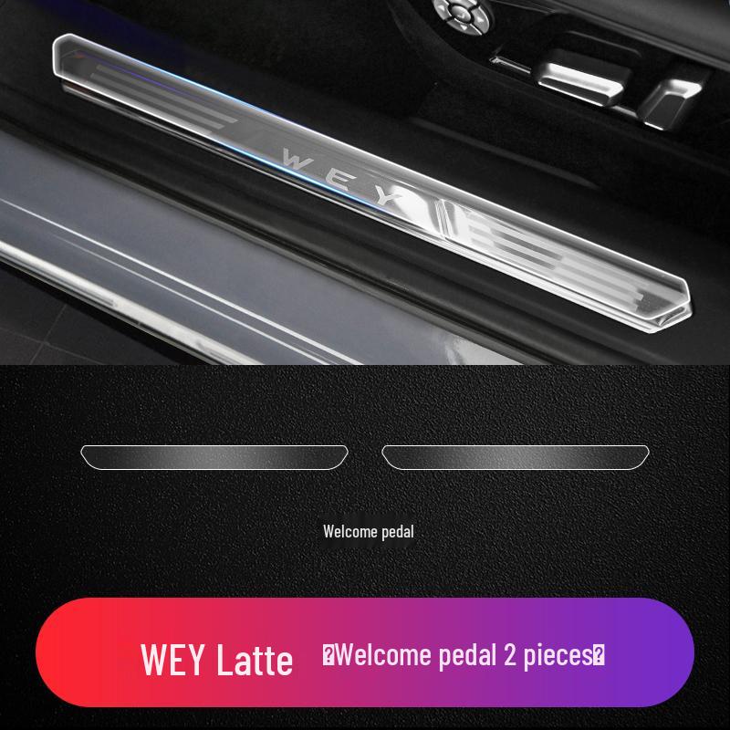 

Wey Lanshan Mocha Latte Защитная пленка из ТПУ для порога двери, прозрачная See description for specifications