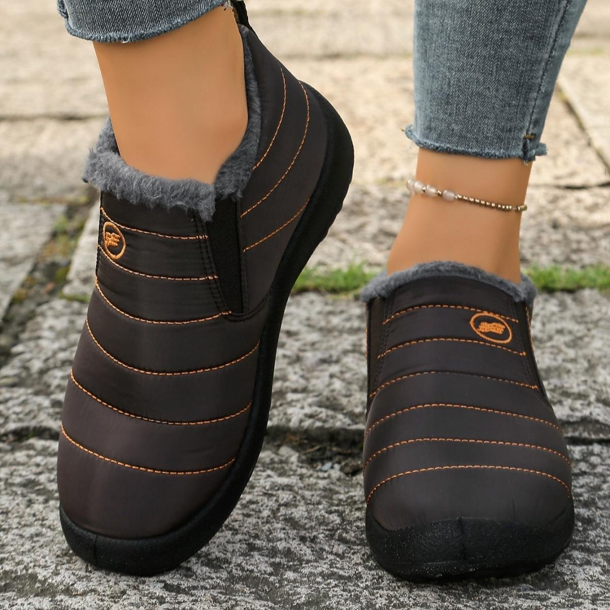 

2025 New Large Size Cotton Boots with Thickened Lining Old Beijing Snow Boots Warm Casual Shoes 48