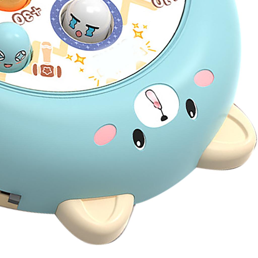 Interactive Whack Toy for Kids 360 Degree Rotating Cute Emoticon Music Light Hammering Pounding Toy