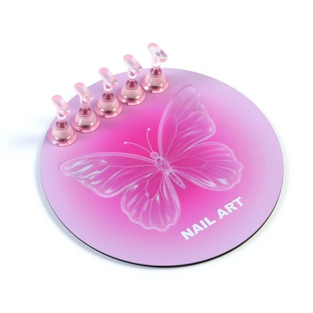 Heart Nail Holder Alloy Stand Nail Art Practice Holder New Drawing Pallet  Nail Supplies