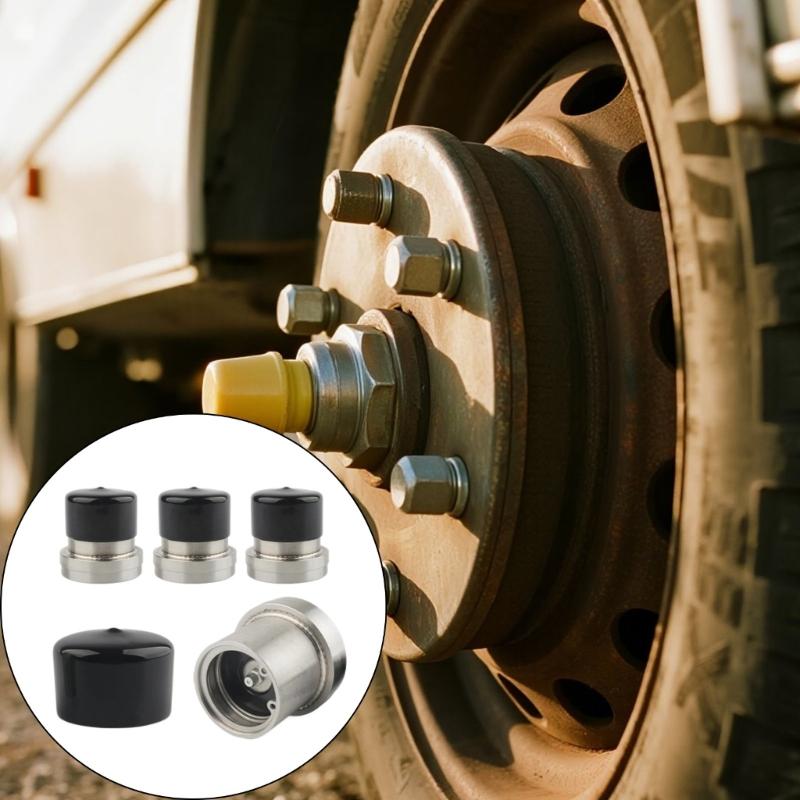 2.441" Corrosion Resistant Bearing Cover Dust Proof Housing Grease Plugs Hub Bearing Cover for Trailer Maintenance