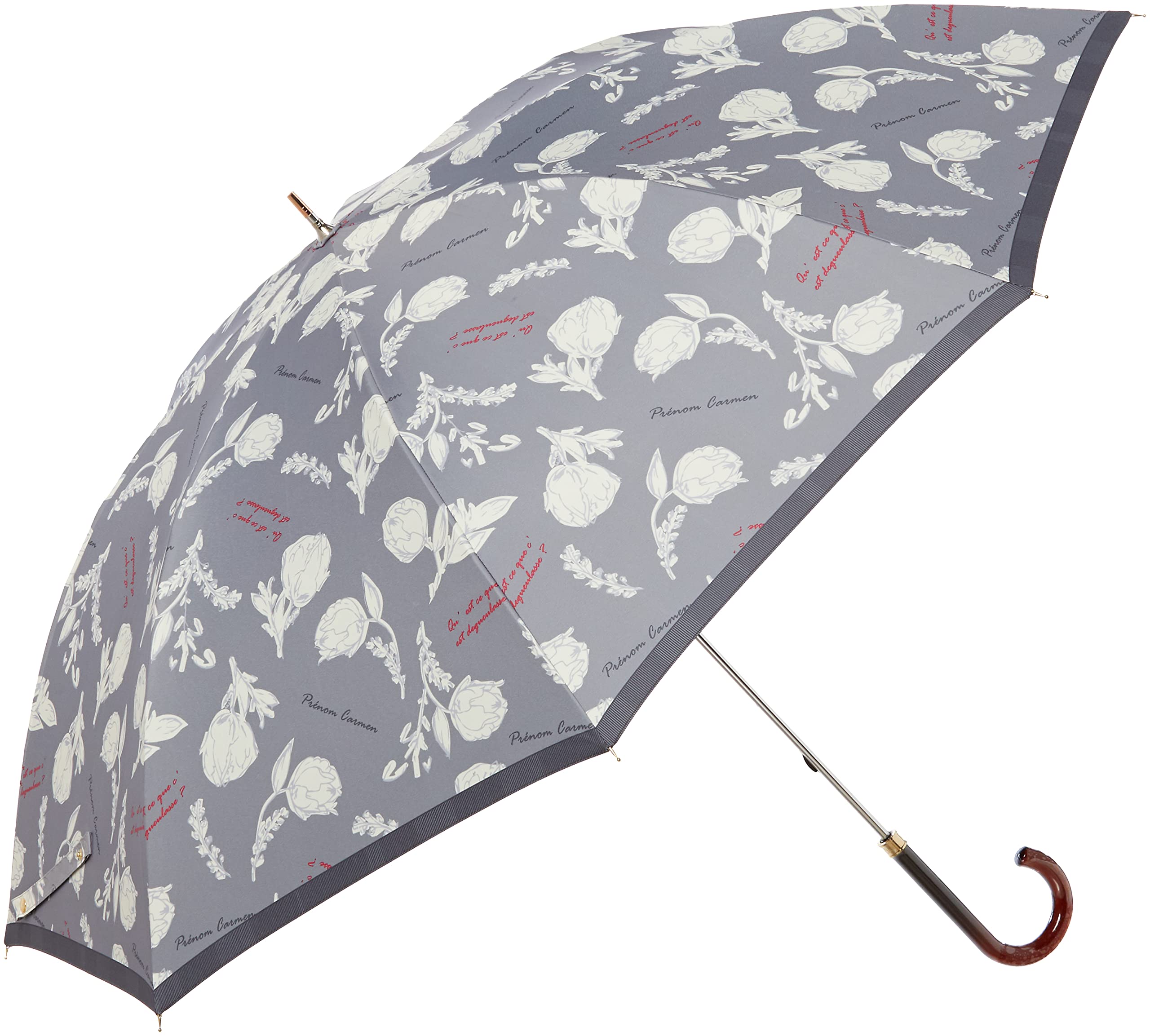 

Зонт MOONBAT Vintage Flower Rain Long для солнца и подарка 10668 Light Heat Super Water Gray Rib 60 см [Cocochi] Женский зонт, Зонт, серый