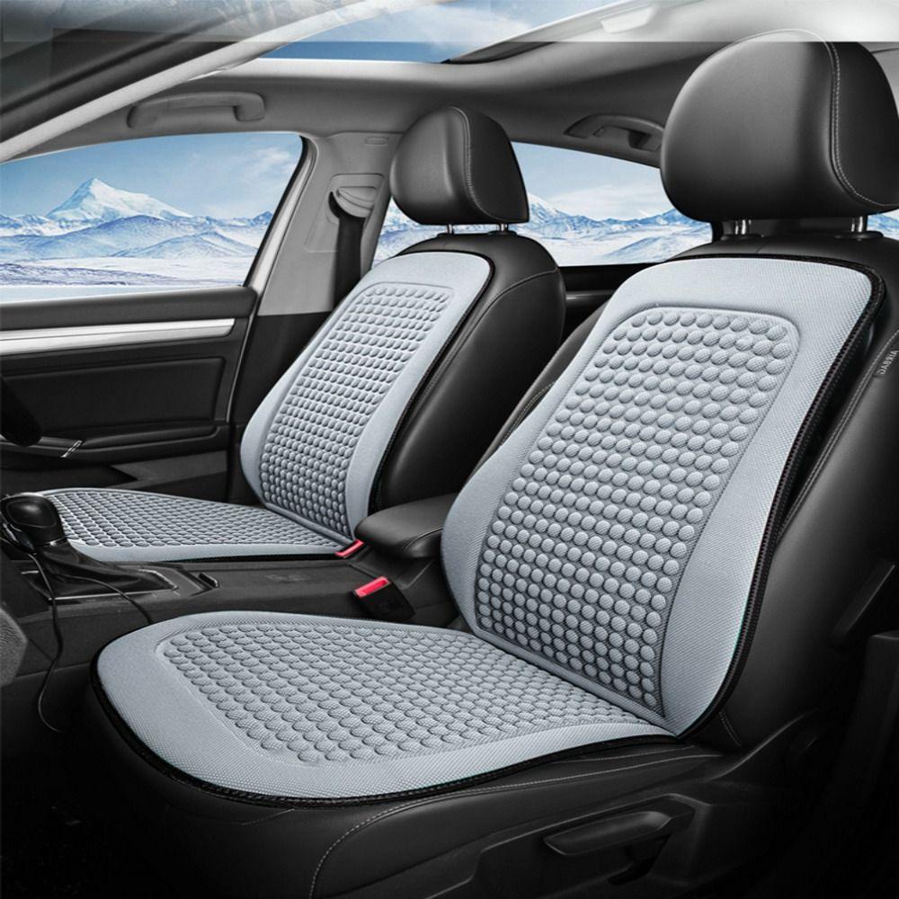 Ice Silk Ice Cooling Car Seat Cushion 3D Massage Design Ice Silk Vehicle Chair Backrest Pad  Summer