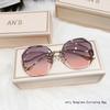 Exquisite Borderless Sunglasses Retro Gradient Unisex Mountaineering Cycling Glasses Summer Outdoor Sports