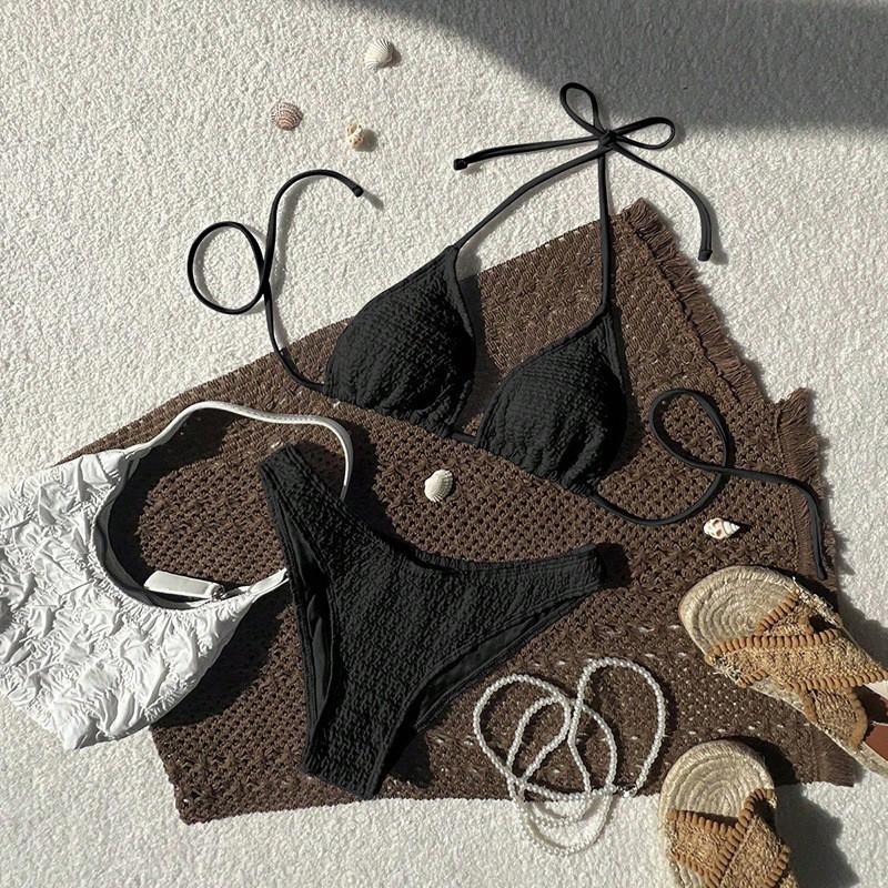 Hanging Neck Split Swimsuit Women's Sexy Bikini Beach Hot