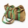 Advanced Striped Woven Bag, Handmade New Large Capacity Woven Bag, Single Shoulder Tote Bag, Women's Beach Bag