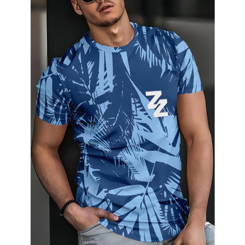 Men s Casual 3D Digital Printed T-Shirt S