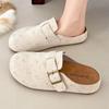 Fashion Flats Women Flower Mules Shoes Fashion Buckle Casual Slippers 2025 Designer New Slingback Sandals Elegant Autumn Zapatos Mujer
