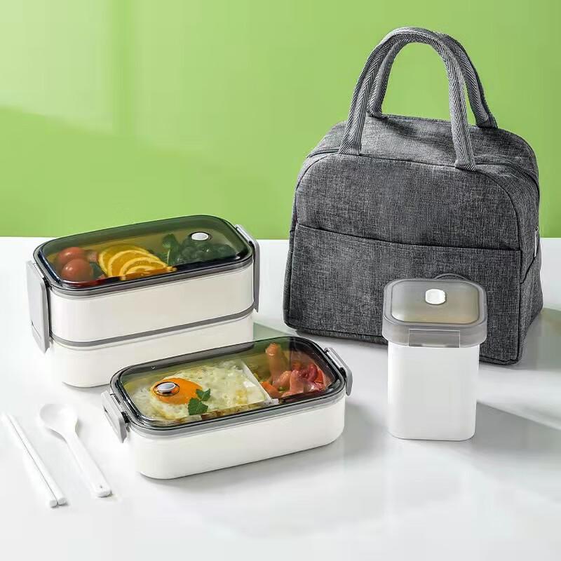 Japanese Style Microwavable Double-Layer Bento Box