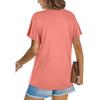 European & American Women's Solid Color Twist Short Sleeve Round Neck T-Shirt