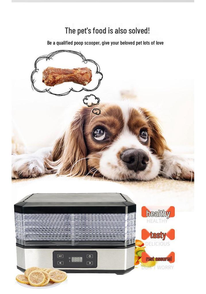 Multifunctional Home Food Dehydrator for Fruits, Vegetables, Meat, and Herbs