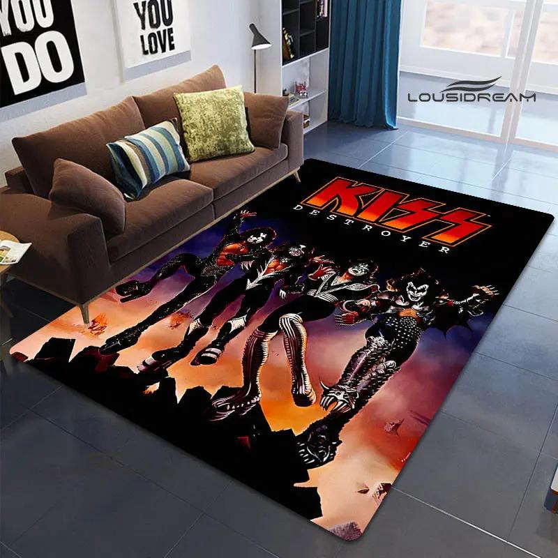 Kussband-Druckteppich, Kinderspielzimmerteppich, Wohnzimmer, Schlafzimmer, rutschfester Teppich, Fotografie-Requisiten, Geburtstagsgeschenk