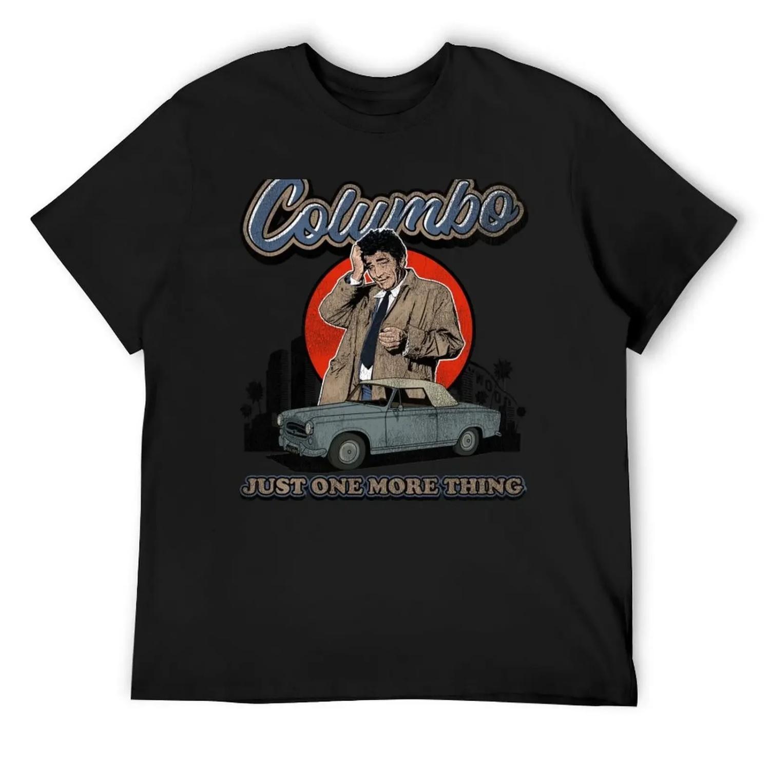 

Columbo Detective Vintage Worn Out T-Shirt Personalized t-shirt funny costumes blanks designer t shirt men S чёрный