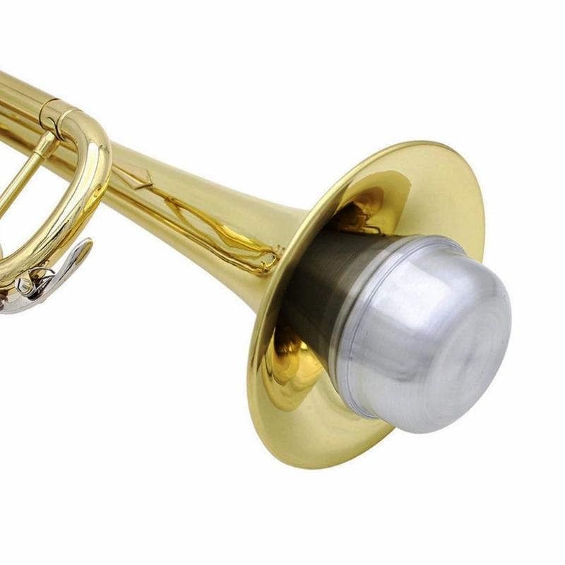 Lightweight Trumpet Mute Silencers Portable Mute Dampener Aluminum Small Trumpet Dampeners for Musicians and Students