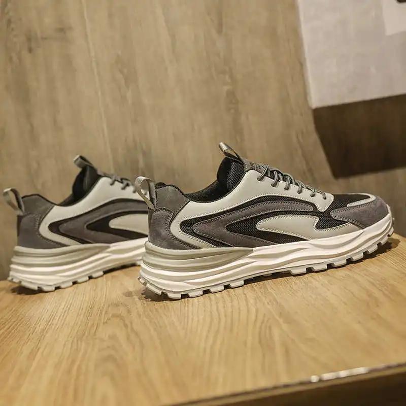 Fashion Big Sole Height Increasing Men Sneakers Loafers Man Basketball Men's Tennis Shoes Kit Sports Importers Tnis Sapateneis