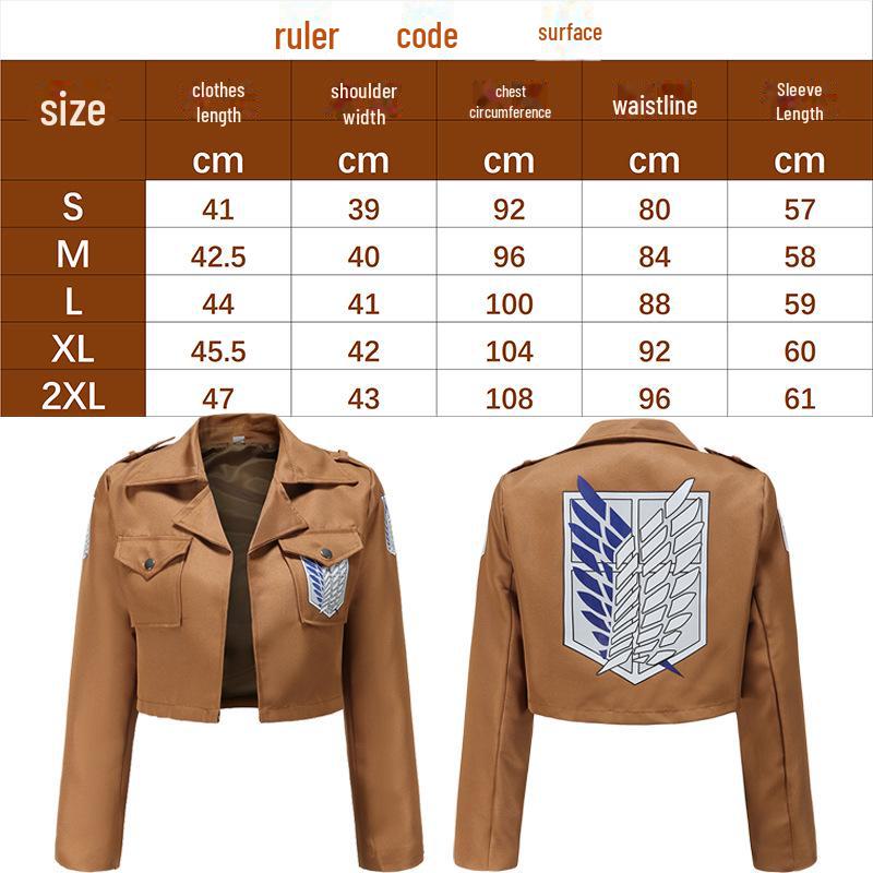 Attack On Titan Eren & Mikasa Survey Corps Cosplay Costume Set for Men & Women