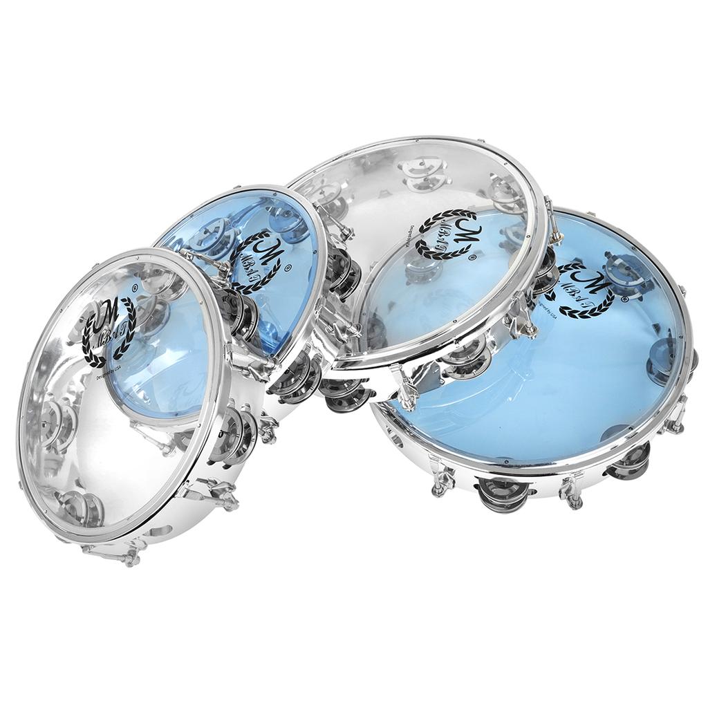 8/10 Inches Tambourine Adjustable Tone Hand Held Drum Self-tuning Sound Double Row Jingle Drum Children Enlightenment Music Toys