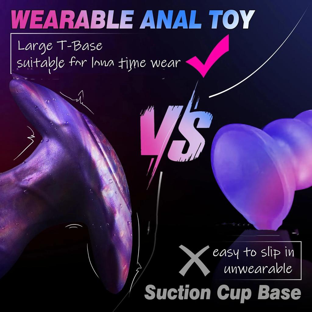 Alien Special Soft Silicone Mixed Color Simulation Penis Manual Model Rear Courtyard Female Fake Penis Suction Cup Sex Toy