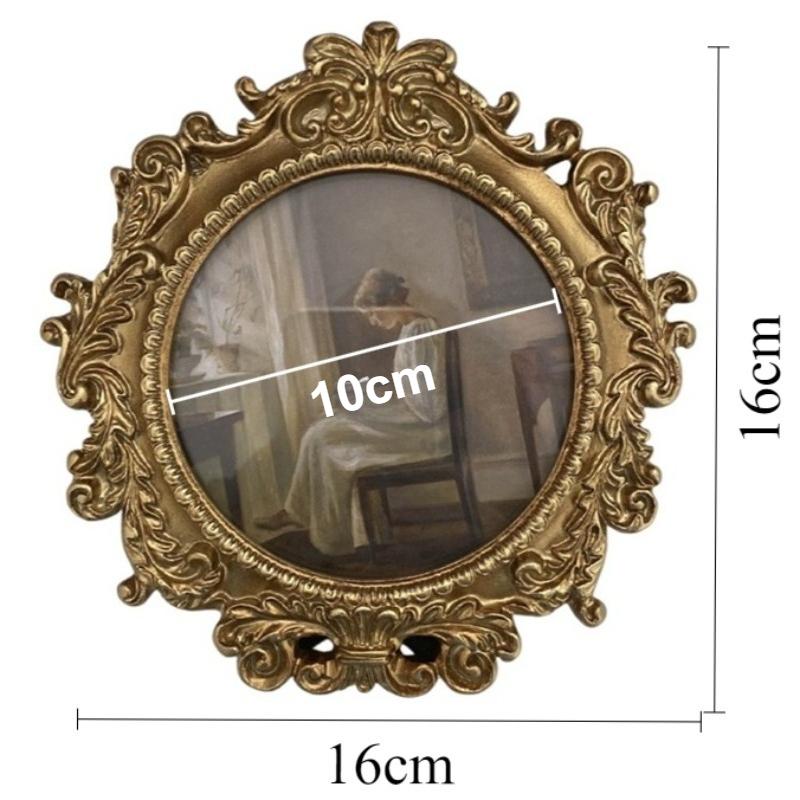 

Vintage Picture Frame Decorative Wedding Photo Frames Home Aesthetic Wall Frames Bedroom Luxury Desk Frame Interior Decoration золотой