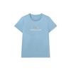 Athletics Logo Print Training Short-Sleeve T-Shirt Women Tops Cool-Smoke-Blue A11W121104F-BU