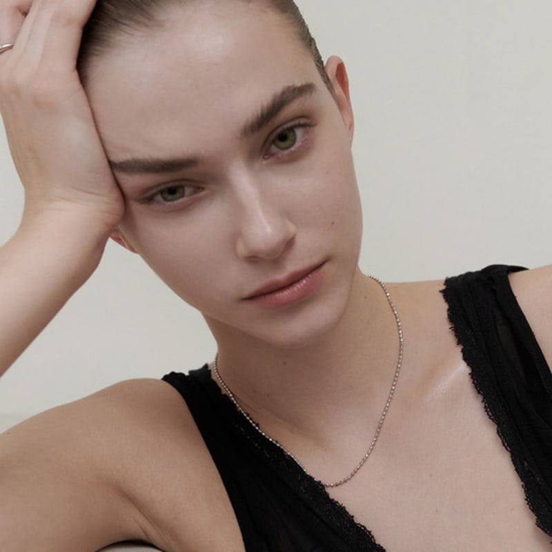 MZUU BIJOU Cutted Ball Chain Necklace