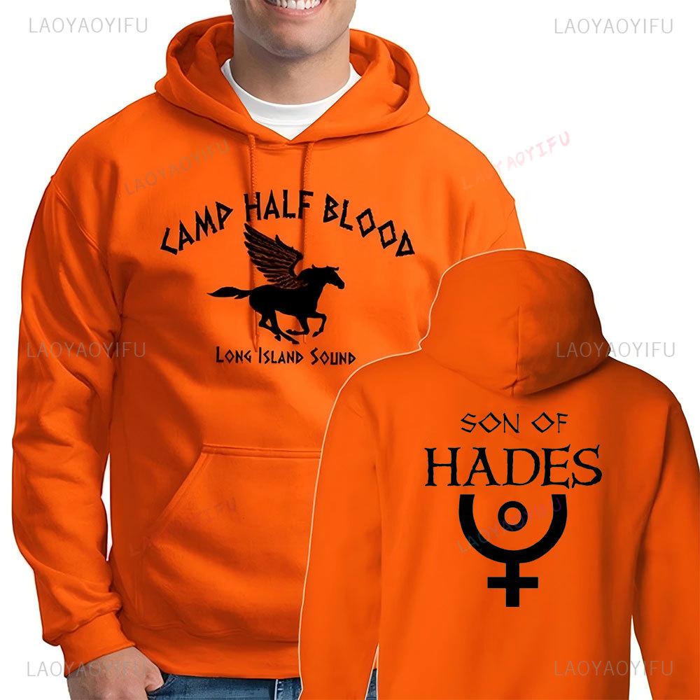 Camp Half Blood Hoodie Percy Jackson Halloween Sweatshirt Double Sided Printing Men Women Casual Sweatshirts Streetwear Hoodies