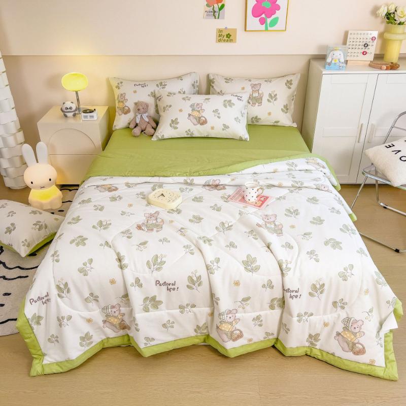 Summer Cool Quilt Machine Washable Summer Air-Conditioned Quilt Children'S Thin Quilt Single Student Dormitory Cool Cover