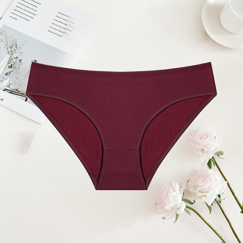 FINETOO 1Pcs S-XL Cotton Lingerie Panties Women Underwear Sexy Femme Underwear Women's Underpant Panty 8 Solid Color Briefs