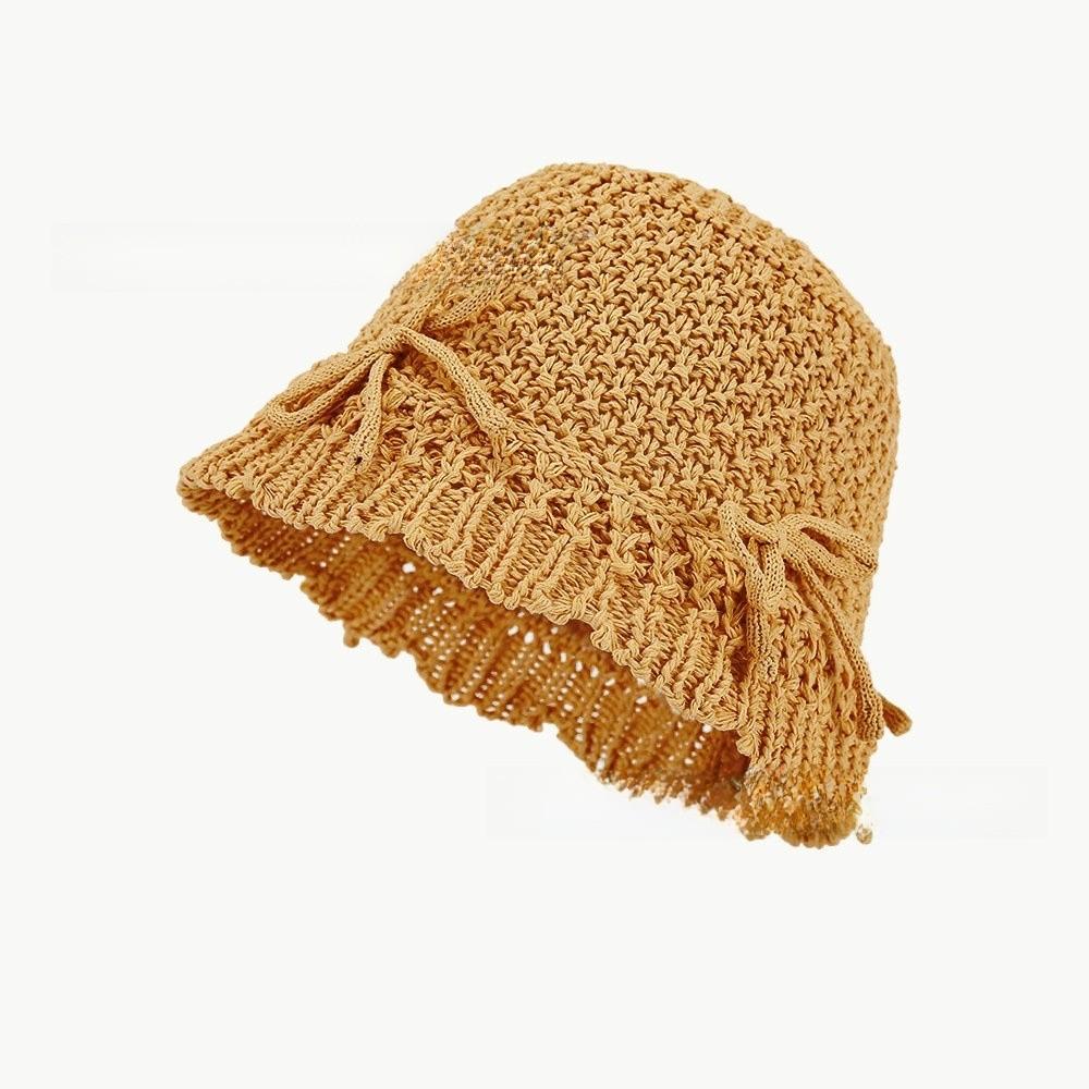 Korean Style Striped Knit Cap With Sunshade And Adjustable Fit For All Seasons