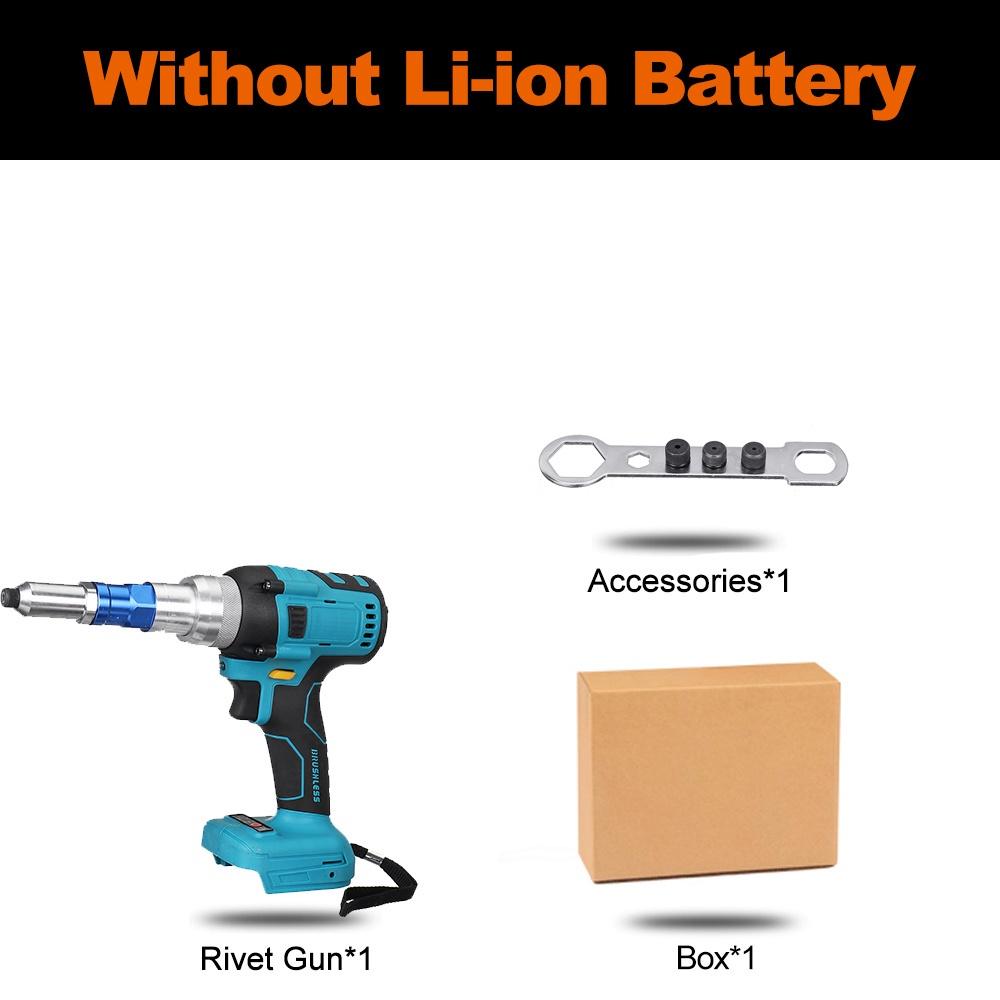 110V/220V 2.4-4.8mm 88VF 1000NM Cordless Electric Rivet Rivet Nut Drill Insert Nut Pull Riveting Tool