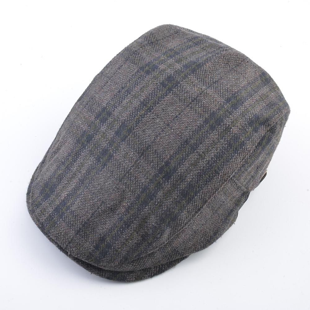Mode Boina Hüte Für Männer Vintage Newsboy Caps Künstlerische Plaid Baskenmütze Mütze Frauen Einstellbar Flache Hüte Frühling Herbst Boina