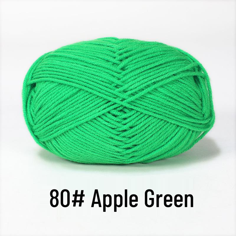 Baby 4-lagiges Milchbaumwollgarn zum Stricken von DIY-Schals oder Decken