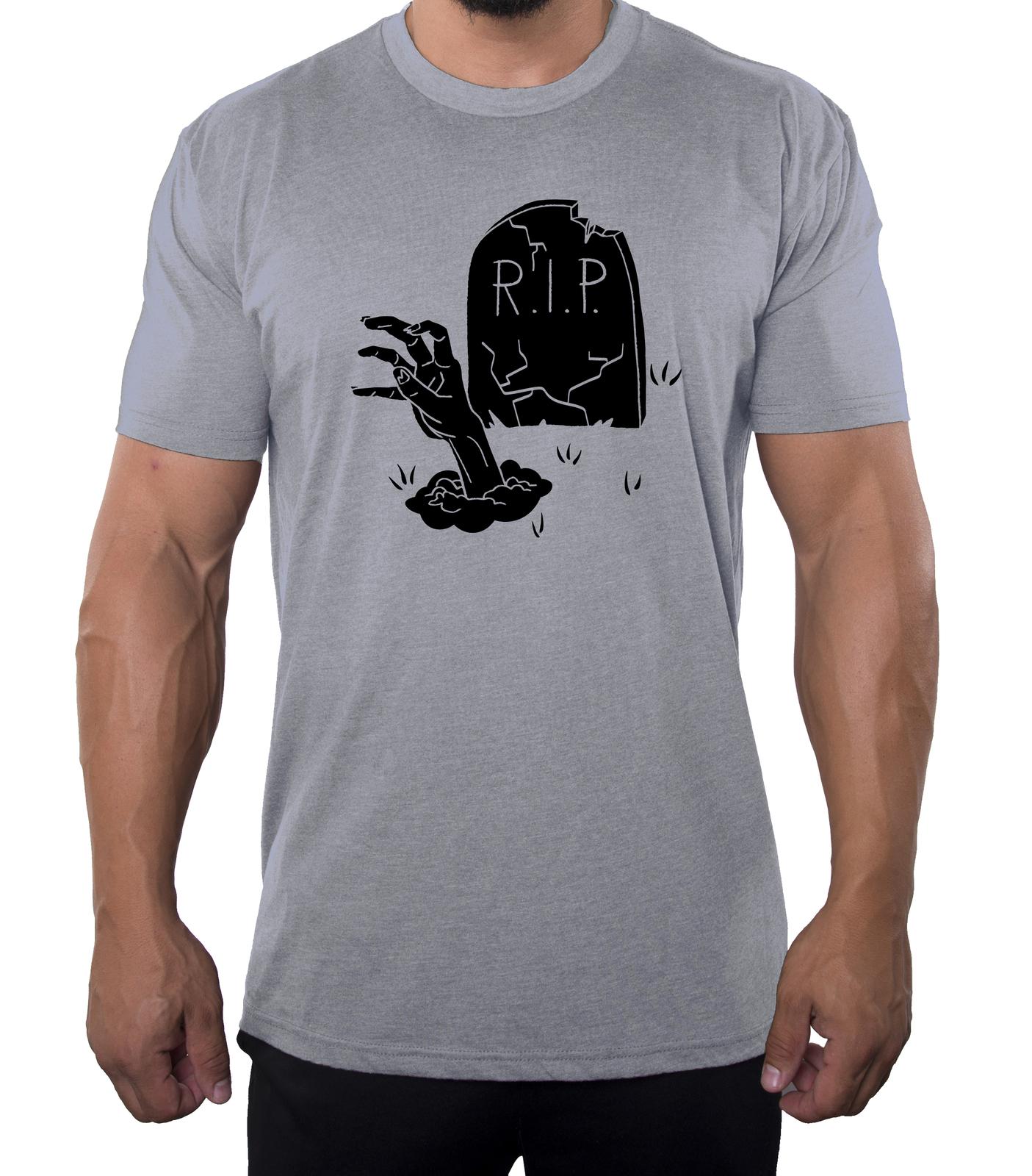 Zombie Halloween Men s T-shirts, Funny Graphic Tees, Halloween T-shirts! S разноцветный