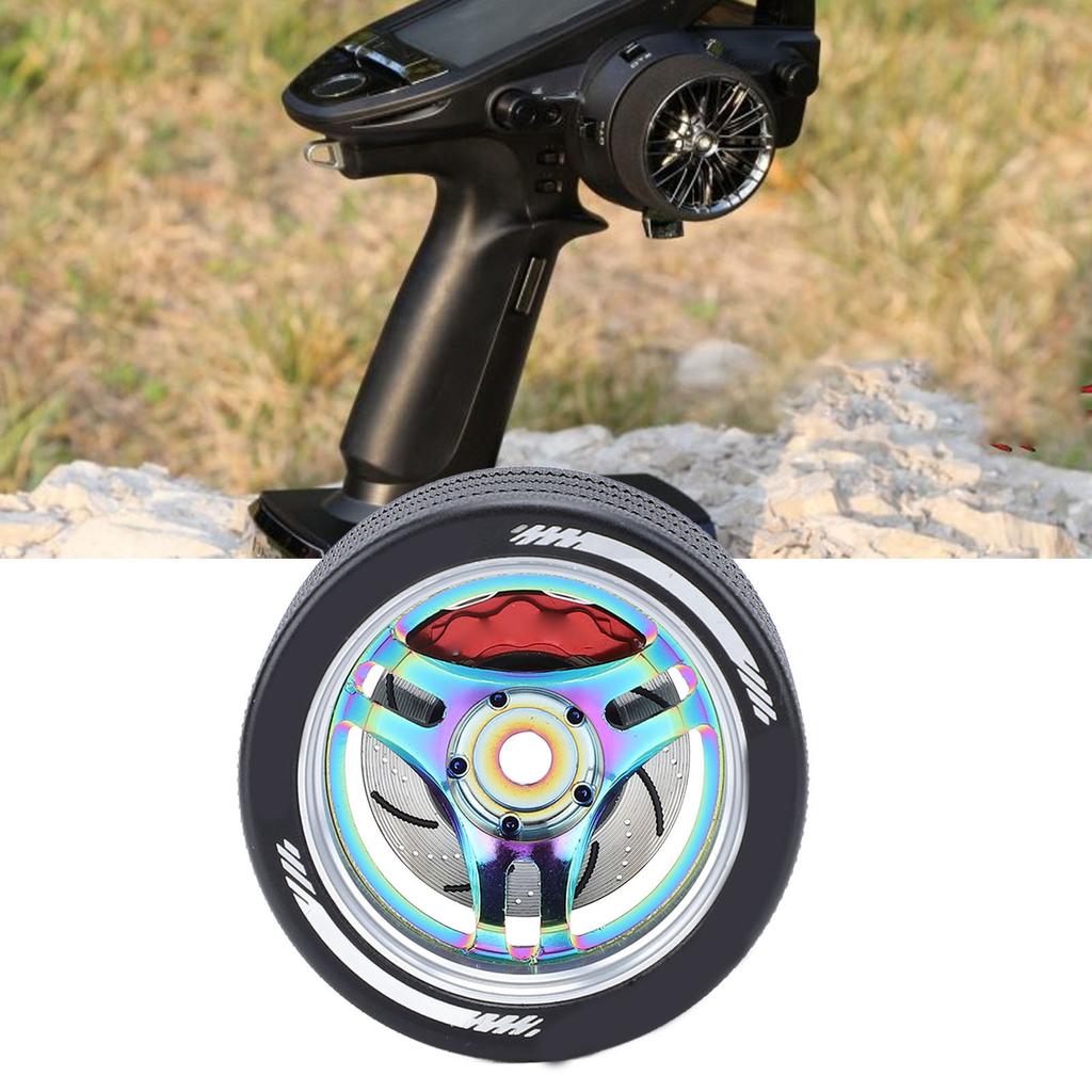 RC Transmitter Steering Hand Wheel Replacement Accessory Aluminum Alloy RC Steering Wheel Grip for for FUTABA