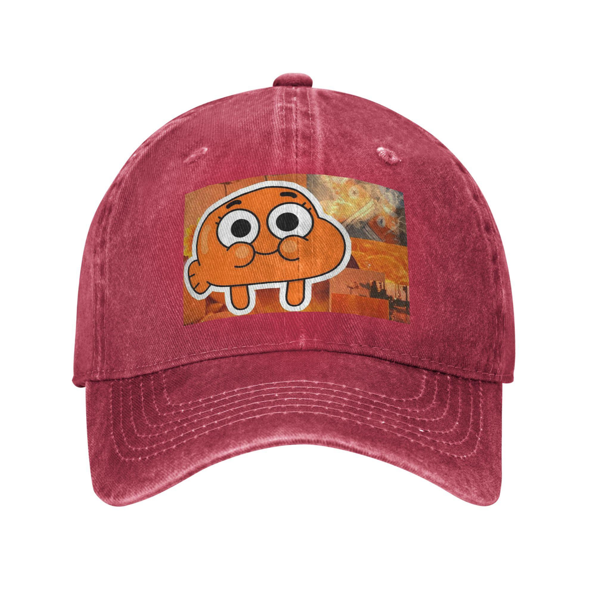 Darwin Watterson The Amazing World Of Gumball Anime Baseball Caps Snapback Denim Hats Casquette Sports Baseball Cowboy Hat One Size