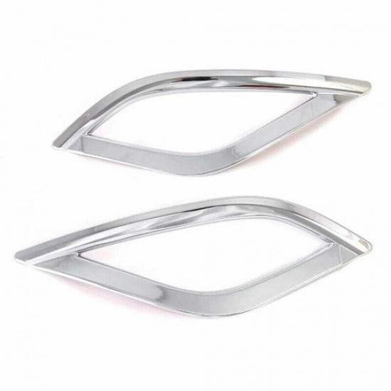 Chrome 2X Rear Fog Lamp Light Decor Cover Trim For Toyota Prius 2019-2021 Auto