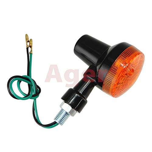 Ager Motorcycle Mini Turn Signals Universal Bike Monkey Minimoto Street American 4pcs Orange X Black