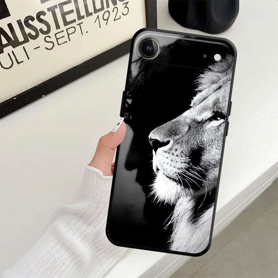 Cool Animal Tiger Lion Funda Phone Cover Phone Case for Apple iPhone 11 17 Pro Max Air 13 15 Pro 7 8 16 14 12 XR XS MAX