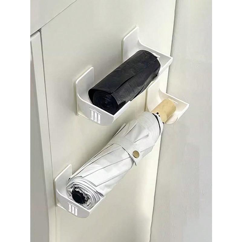 Adjustable No-Hole Trash Bag Holder Rack, Suitable For Storing Garbage Bags, Cling Wrap, Umbrellas, Rolling Pins, And Other Kitchen Items