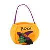 Halloween Trick or Treat Bucket 9.8x5.9 Inch Pumpkin Witch Black Cat Plush Tote
