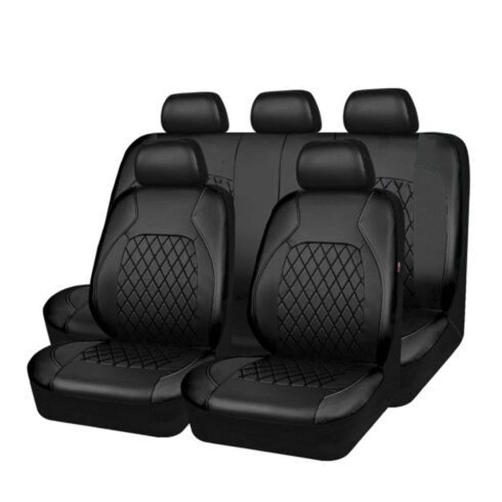Car for Seat Cushion Universal Fits for SUV Truck Elegant PU Leather Full Set