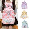 Adorable Cartoon Nylon Backpack For Kids With Cute Anime Characters And Fun Design
