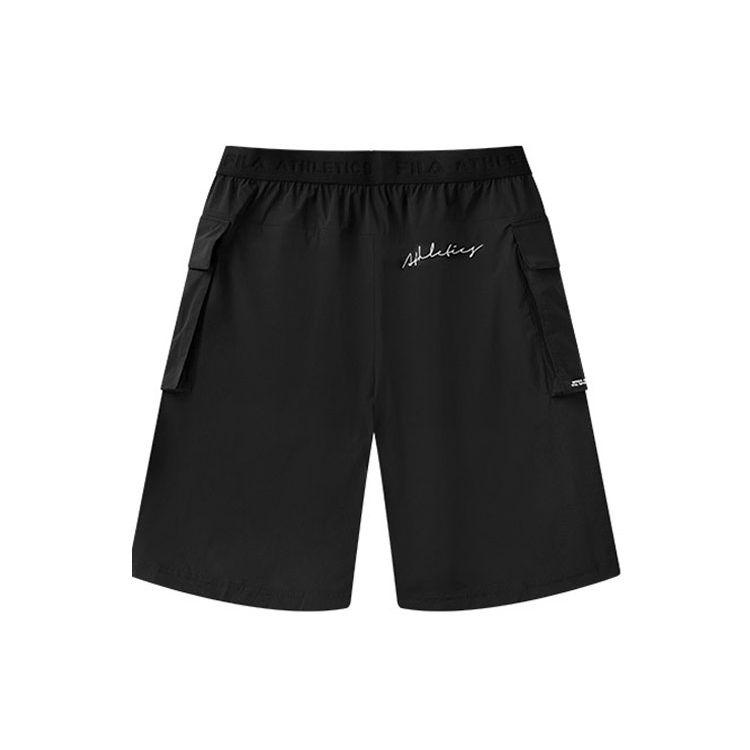 Fila Solid Casual Athletic Woven Shorts Men Bottoms Black A11M121369F-BK