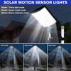 8200W Solar Street Light with Motion Sensor, 8200LM Outdoor Waterproof LED Flood Light for Garden, Yard, Parking Lot