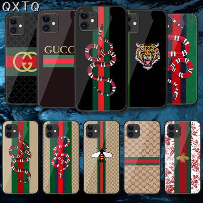Guccis Módní Luxusní Značka Včelí Pouzdro Pro iPhone Samsung Galaxy Redmi Note S 17 16 15 14 13 20 24 25 54 Pro Max Ultra Fe Kryt z Tvrzeného Skla