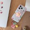 Colorful Floral Plaid Phone Case for iPhone 17, 16 Pro Max, 15, 14 - Japanese Korean Style