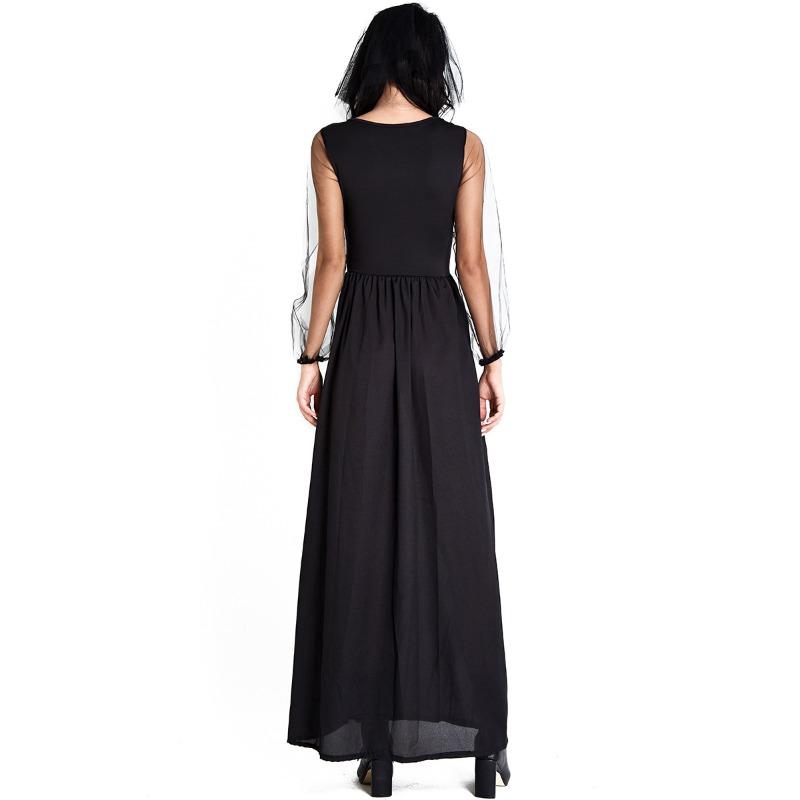 Ladies Halloween Cosplay Co-skeleton Ghost Bride Costume, Vampire Stage Costume