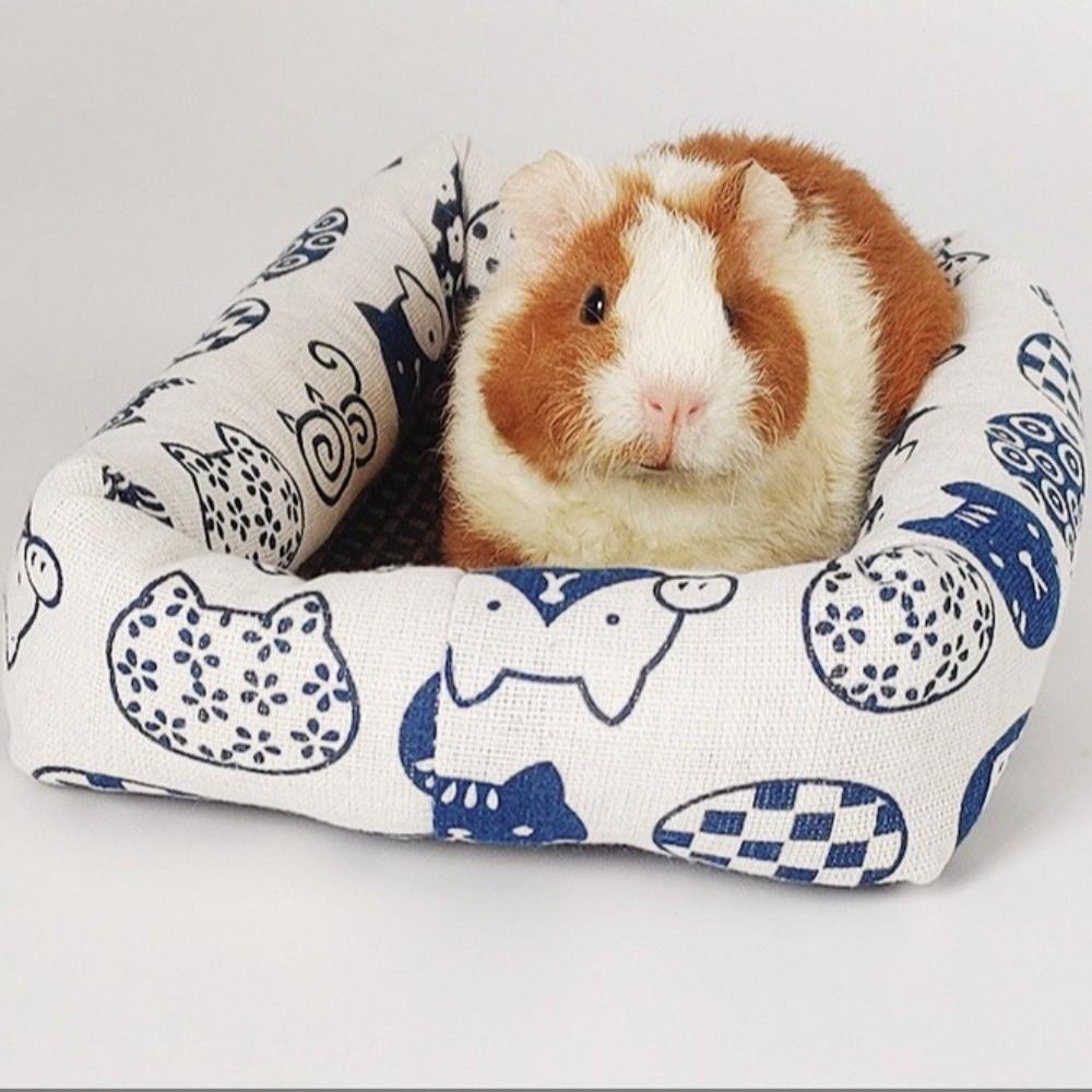 Canvas Hamster Sleeping Bed Washable Rodents Cushion New Hamster Nests  Pet Supplies